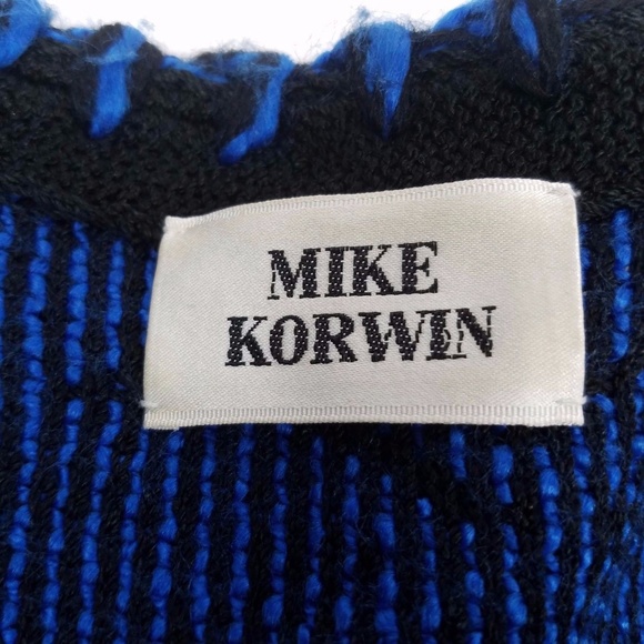 Vintage Wool Blazer Gold Lion Buttons Blue Black - Picture 5 of 6